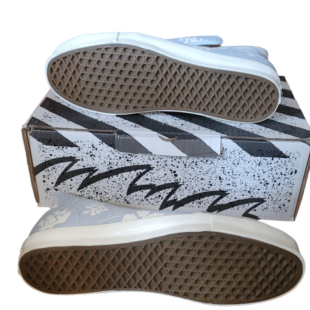 Vans Vault UA OG STYLE 24 LX Canvas Pumps HIBISCUS BALLAD BLUE Men's Size 11 - Picture 5 of 8